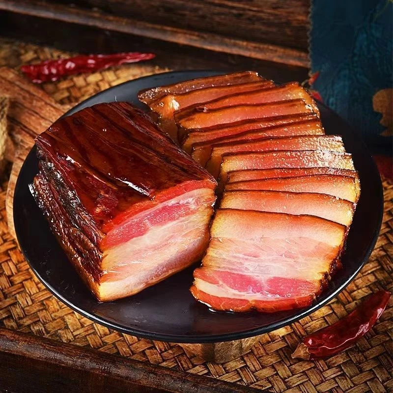 买2斤 送3斤到手5斤 农家五花腊肉送运费险支持7天无理由退（黑毛）