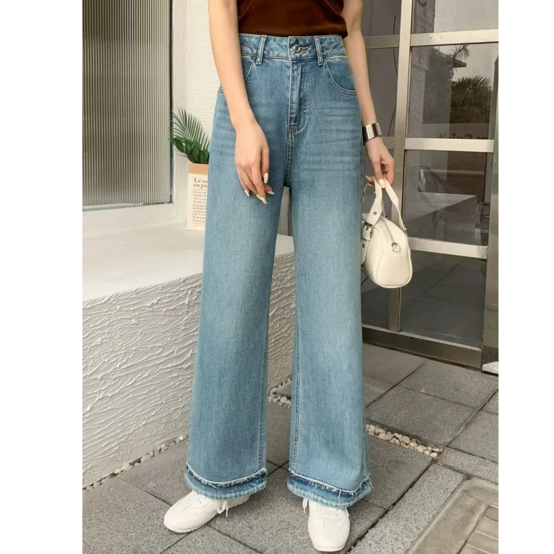 祥好服饰 夏季直筒裤牛仔裤阔腿裤 5839