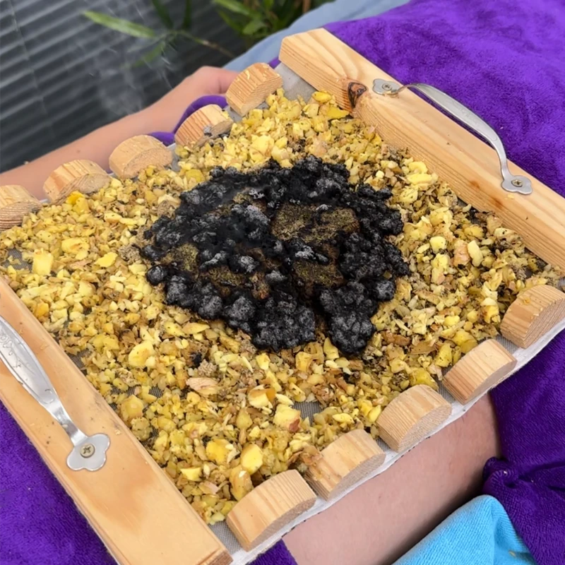 铺姜艾灸龙骨灸工具背部腹部艾灸