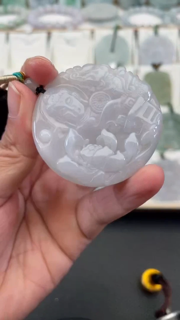 颈饰未镶嵌翡翠天然缅甸翡翠A货499