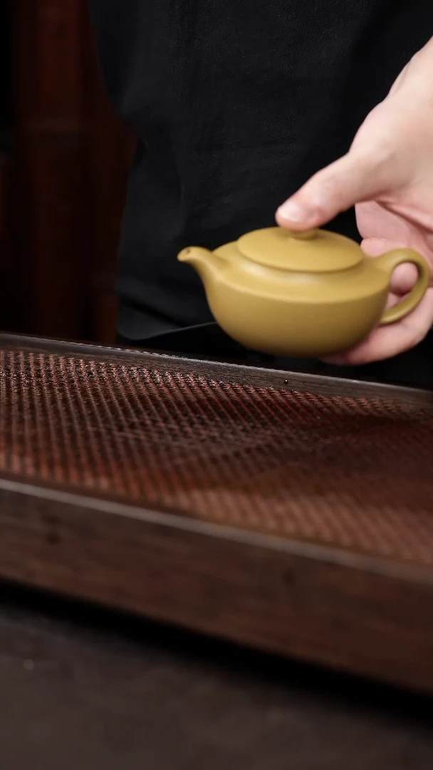 茶壶紫砂黄金段汉扁