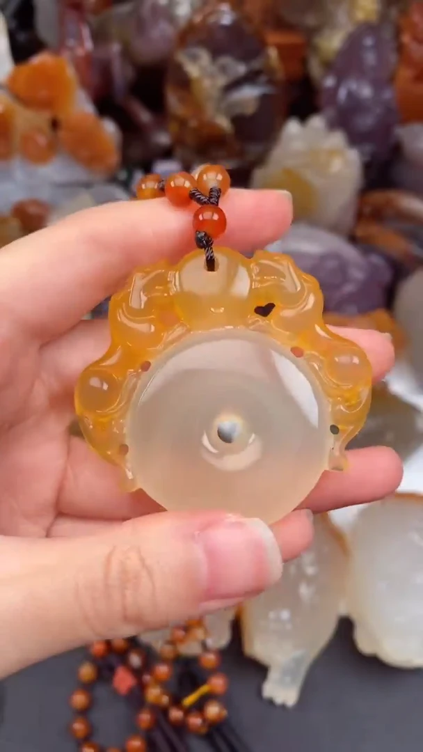 玛瑙/玉髓颈饰未镶嵌相**己AA