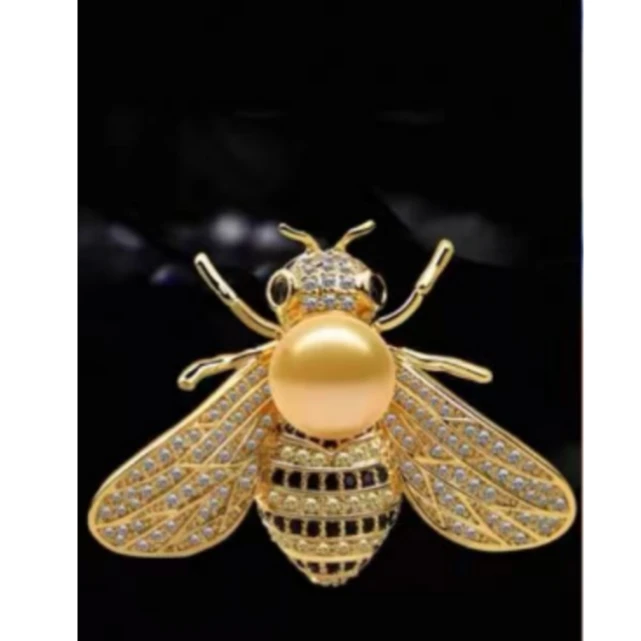 定制款-18K金镶嵌天然海水金珠吊坠-不退换 总价22331 尾款5531