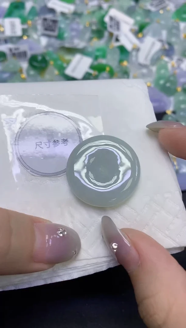 颈饰未镶嵌翡翠天然缅甸翡翠A货百元以上9元证书费自理