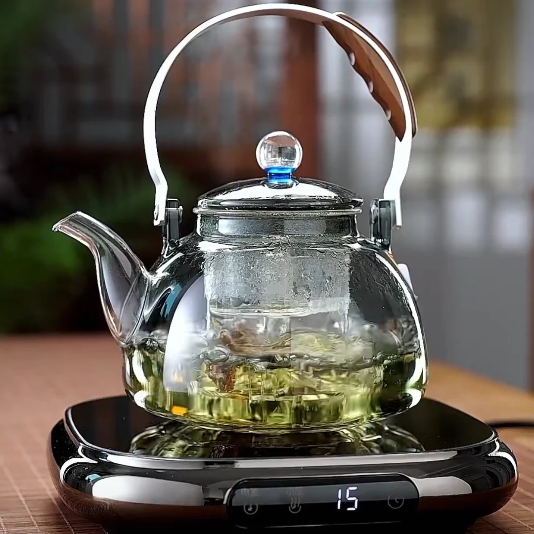 德茗堂星空半月提梁壶德茗堂1500W大方电陶炉2025年新款煮茶套装