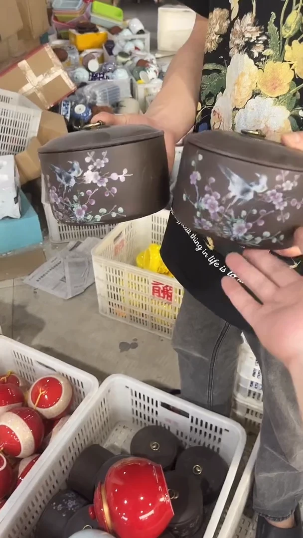 摆件陶瓷茶叶罐密封罐