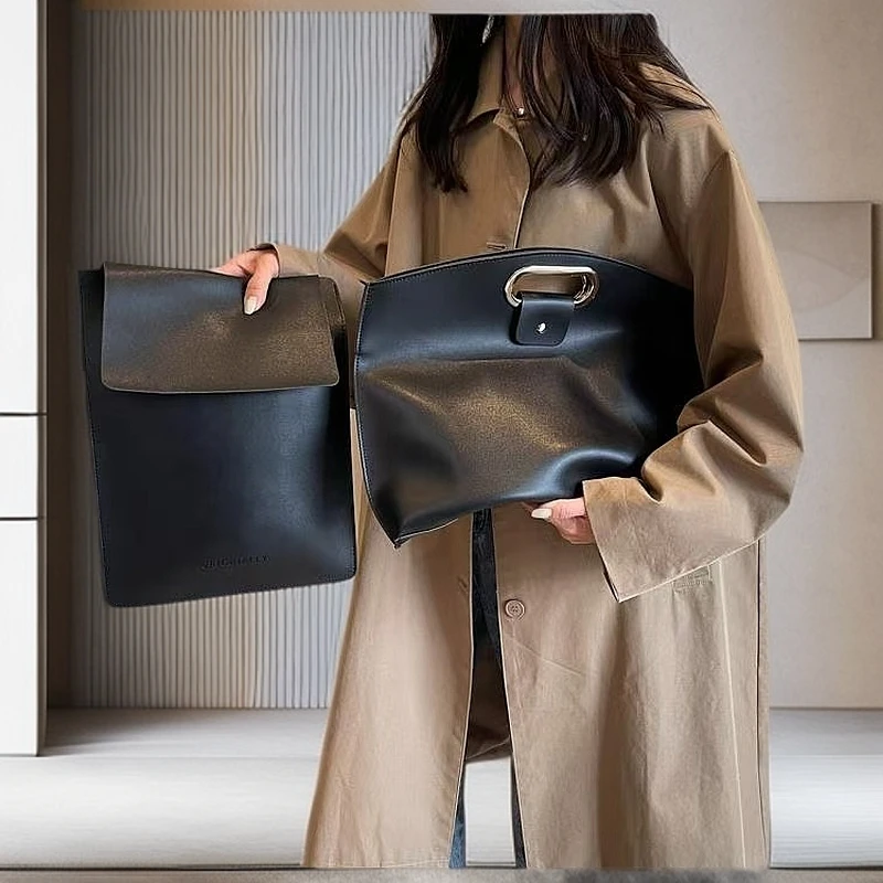 爆款2025年大容量电脑包小众笔记本手提电脑包办公通勤包公文包