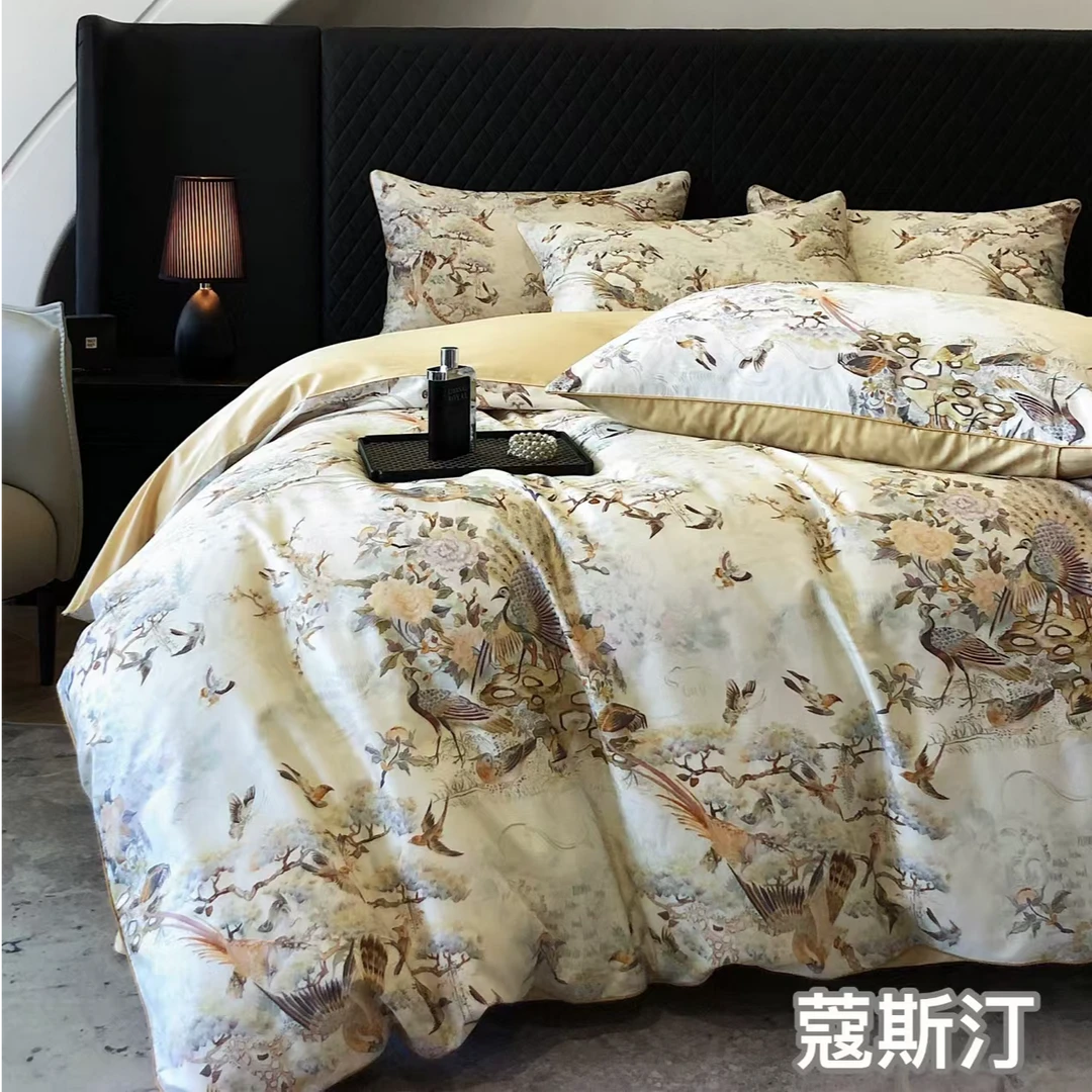 纯棉活性数码印花100s四件套 蔻斯汀  标准/加大