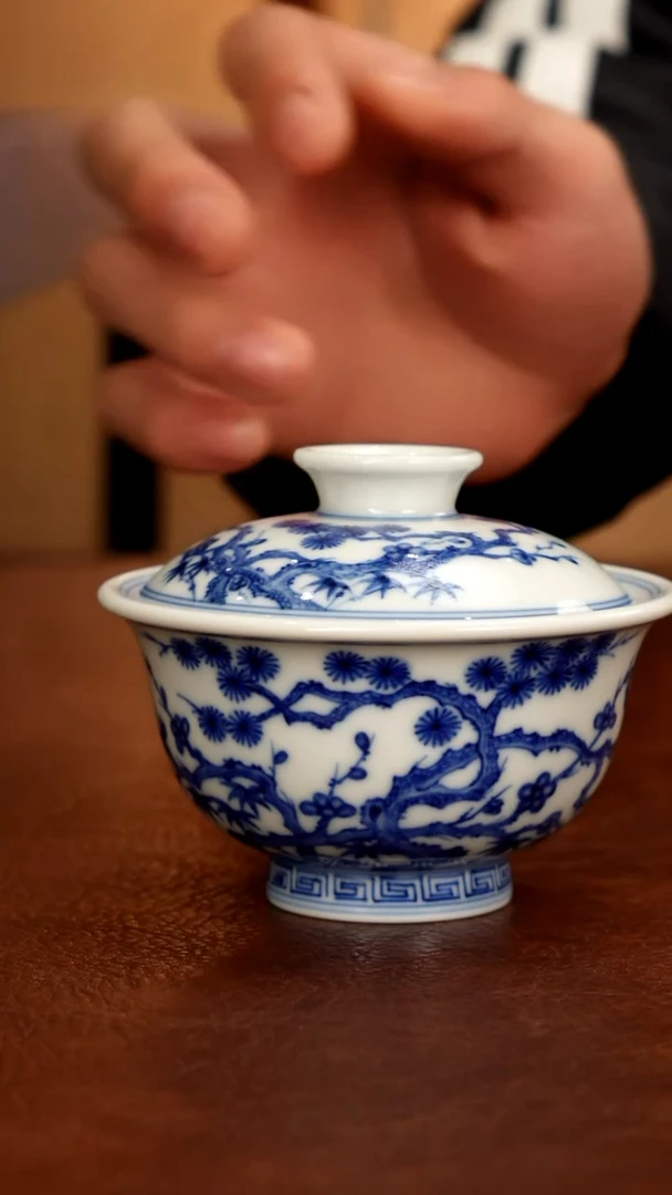 景德镇瓷器，青花瓷手绘茶具~