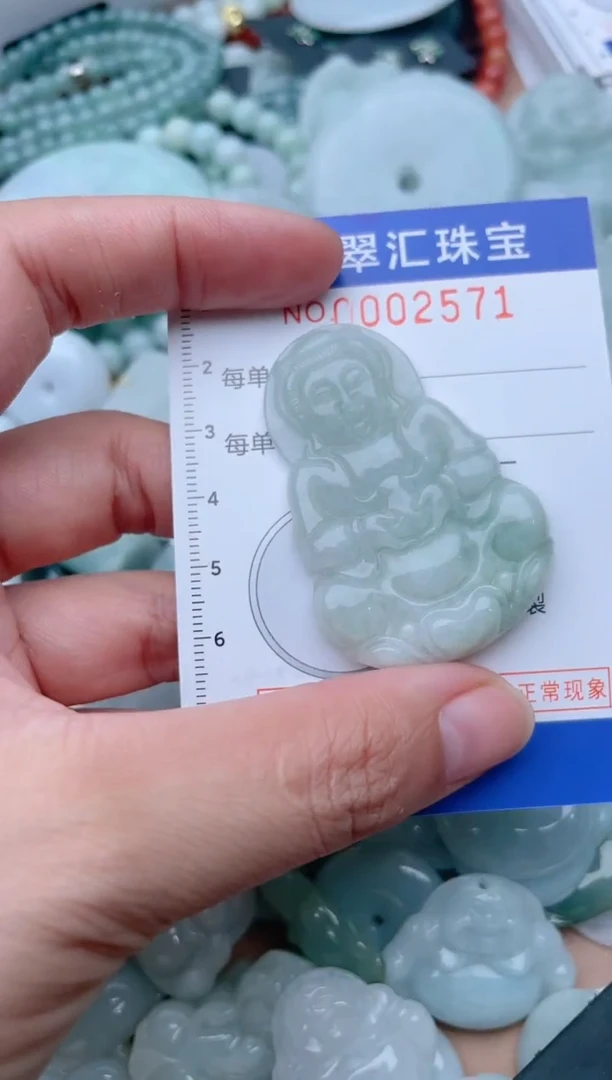 翡翠未镶嵌颈饰2571