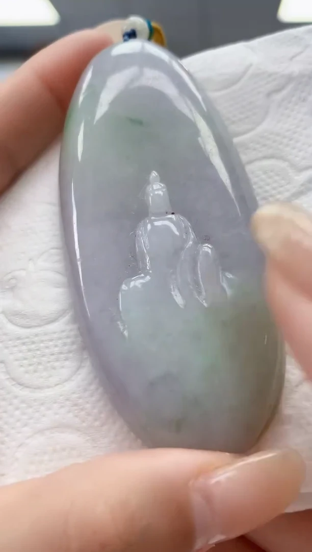 【闪购商品】定制翡翠未镶嵌4868lr-毛货挂件67