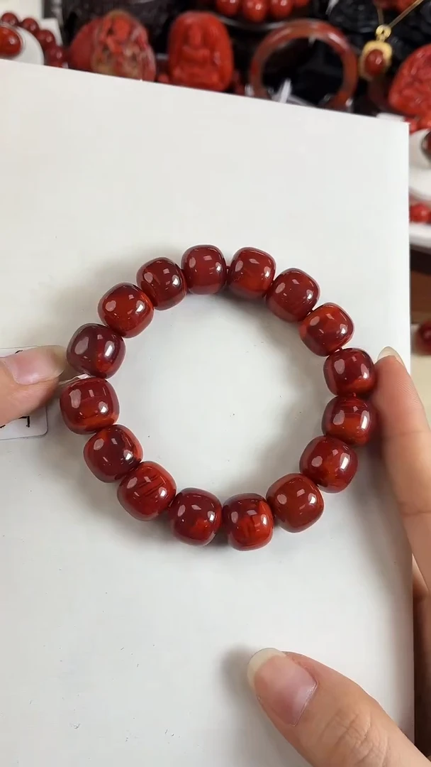 未镶嵌瓦西老型手串14mm南红玛瑙一个/条