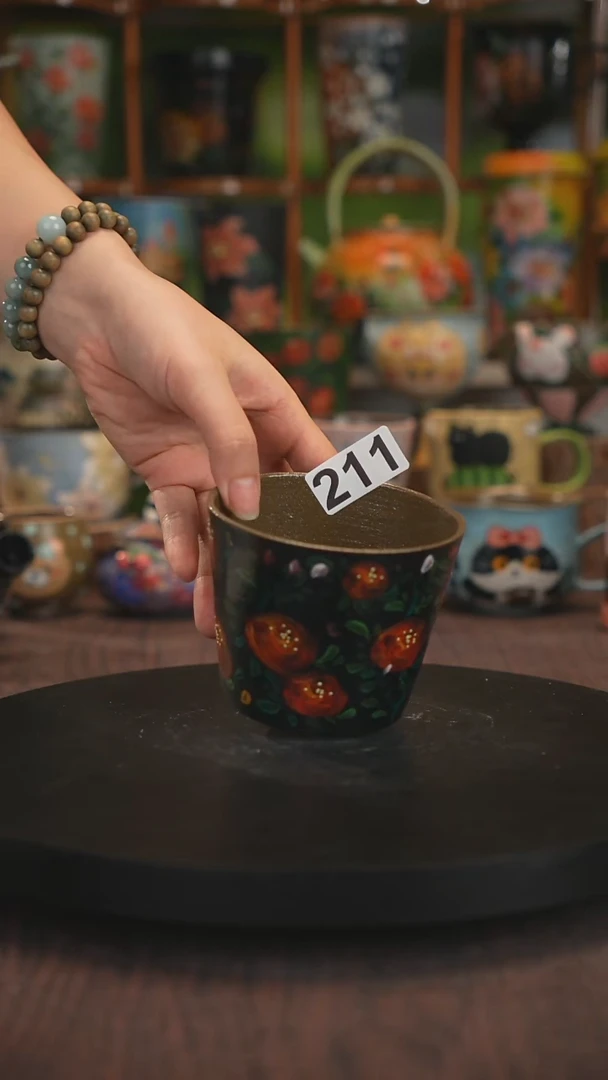 紫砂油画手绘釉下彩211