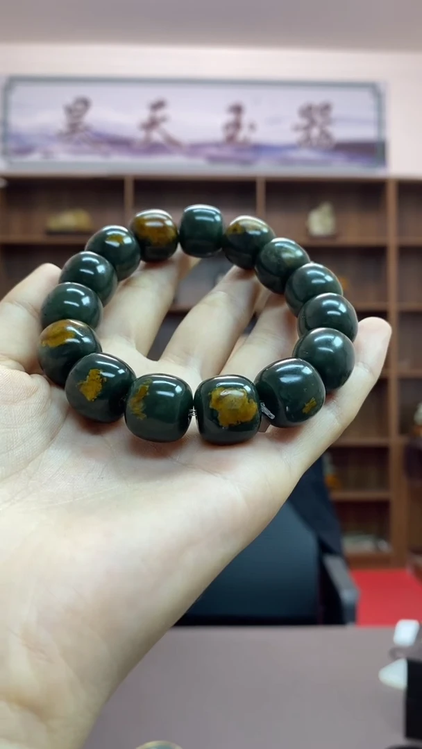 【闪购商品】岫岩河磨玉（透闪石质玉）手串未镶嵌河磨玉手串