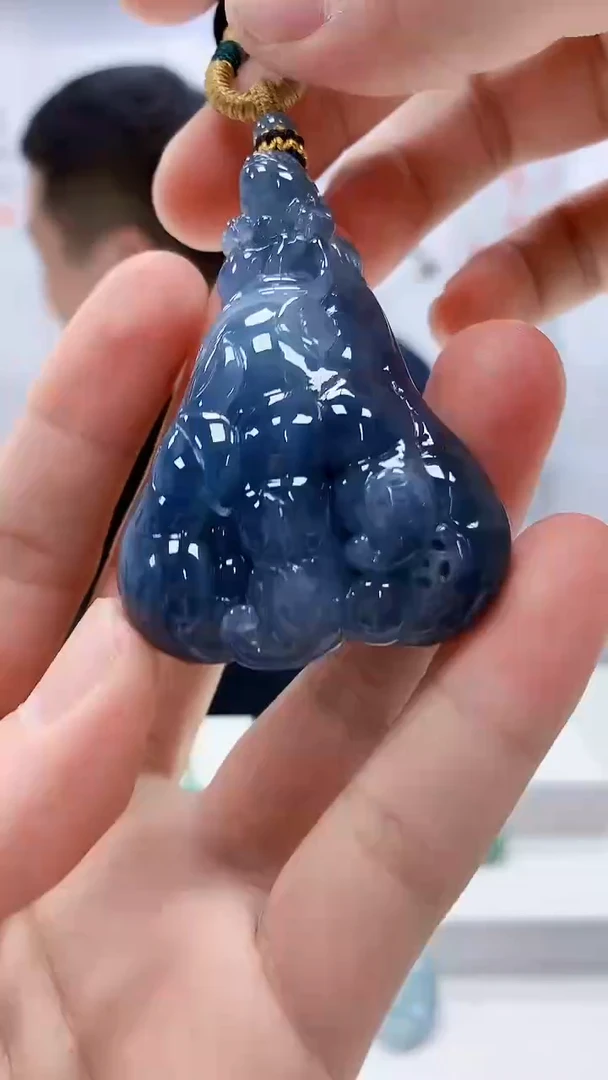 定制翡翠未镶嵌雨***…4898bb-毛货挂件