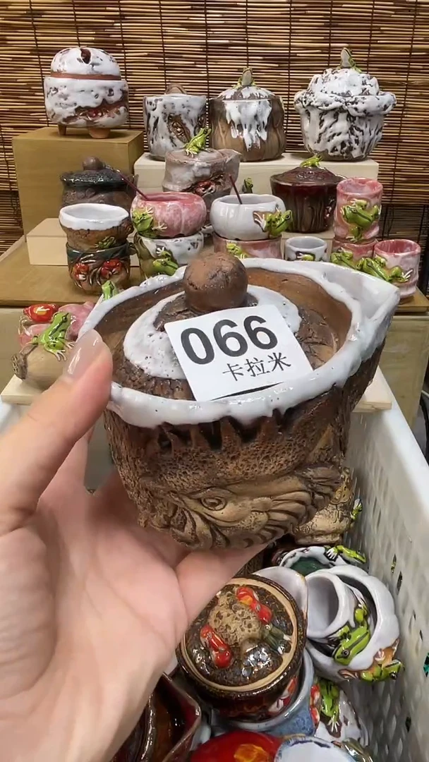 干****发066精美粗陶手工柴烧