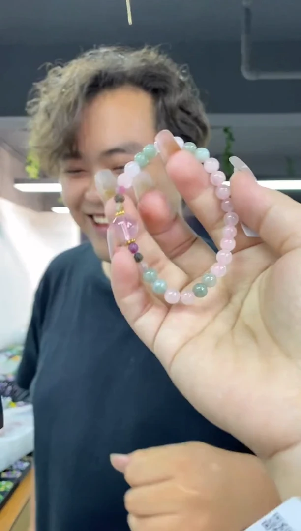 水晶手链未镶嵌多样性发其一颜色微差