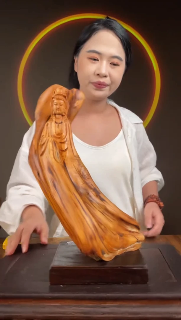 柏木（崖柏）手工摆件,先抢先得! 编号:223