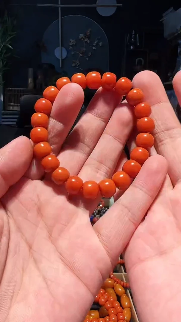 【闪购商品】南红玛瑙手串未镶嵌10+(柿1000)