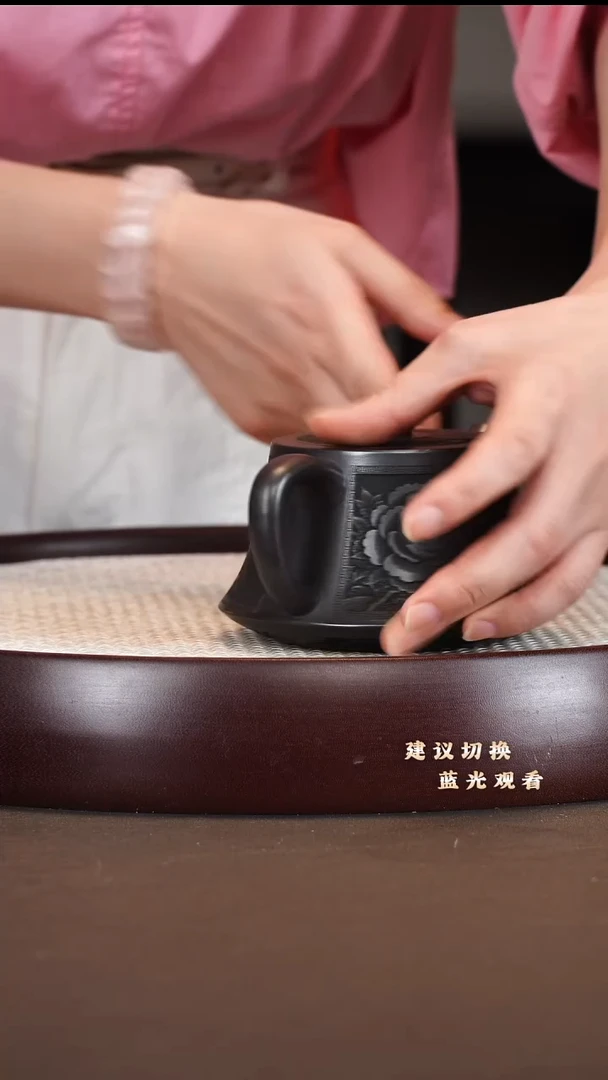 茶壶紫砂柱础 石黄 230cc