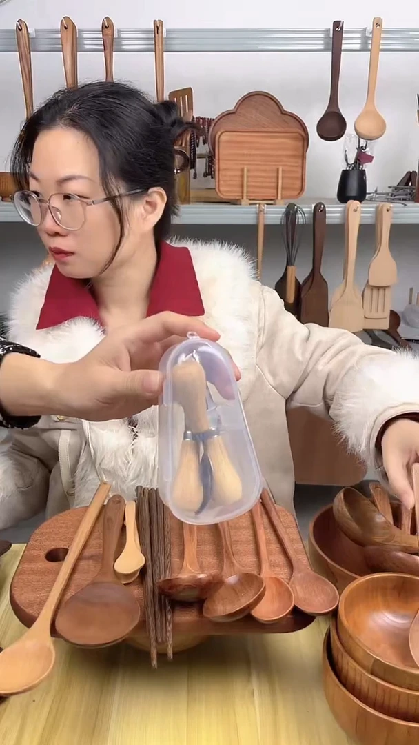 木质户外便捷刀叉勺三件套