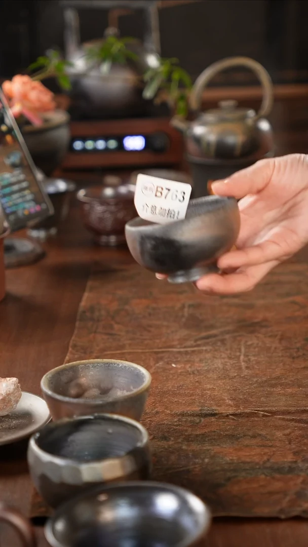 广西钦州坭兴陶纯手工纯柴烧杯80毫升