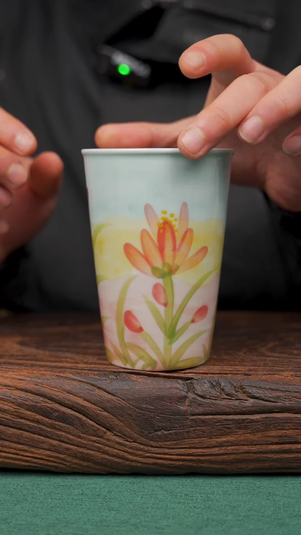 【闪购商品】瓷片43寻一缕瓷香杯釉下手工手绘瓷器