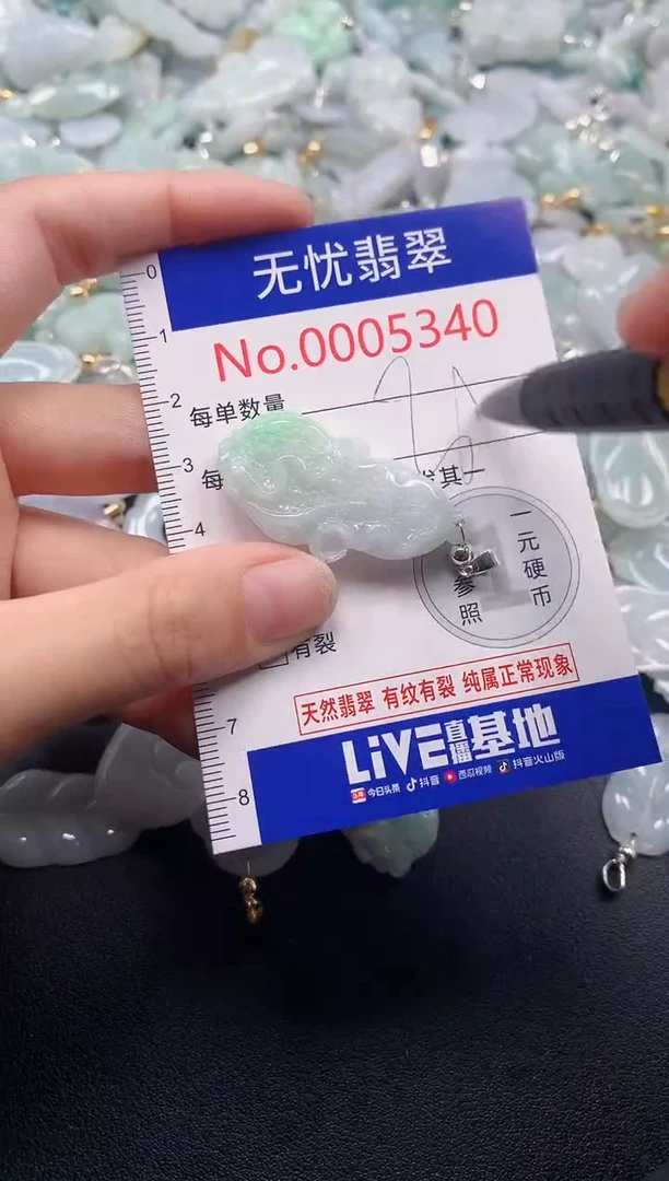 吊坠(不含链)未镶嵌翡翠53401