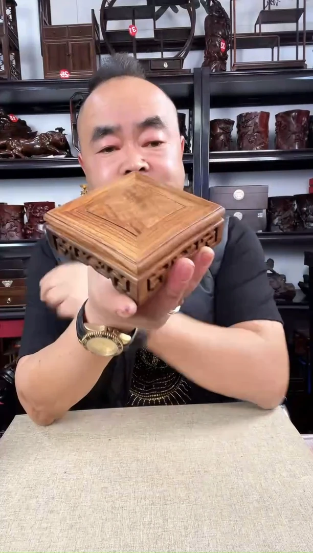 木老李红木工艺品花梨正方