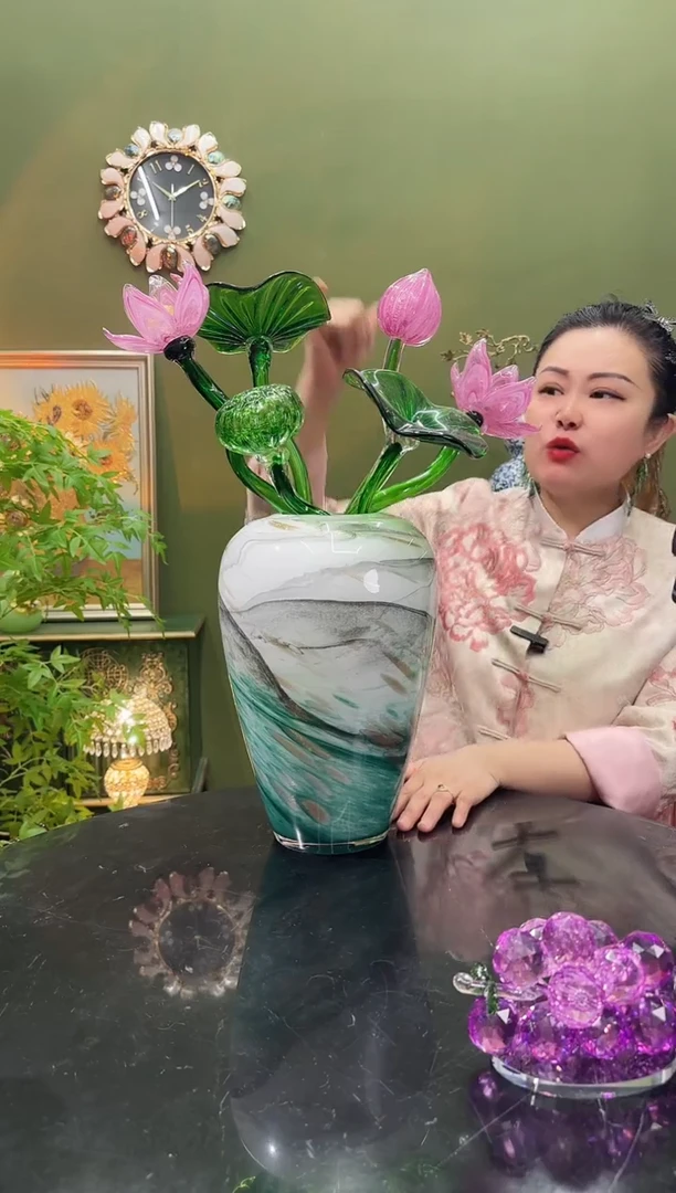 琉璃水墨荷花