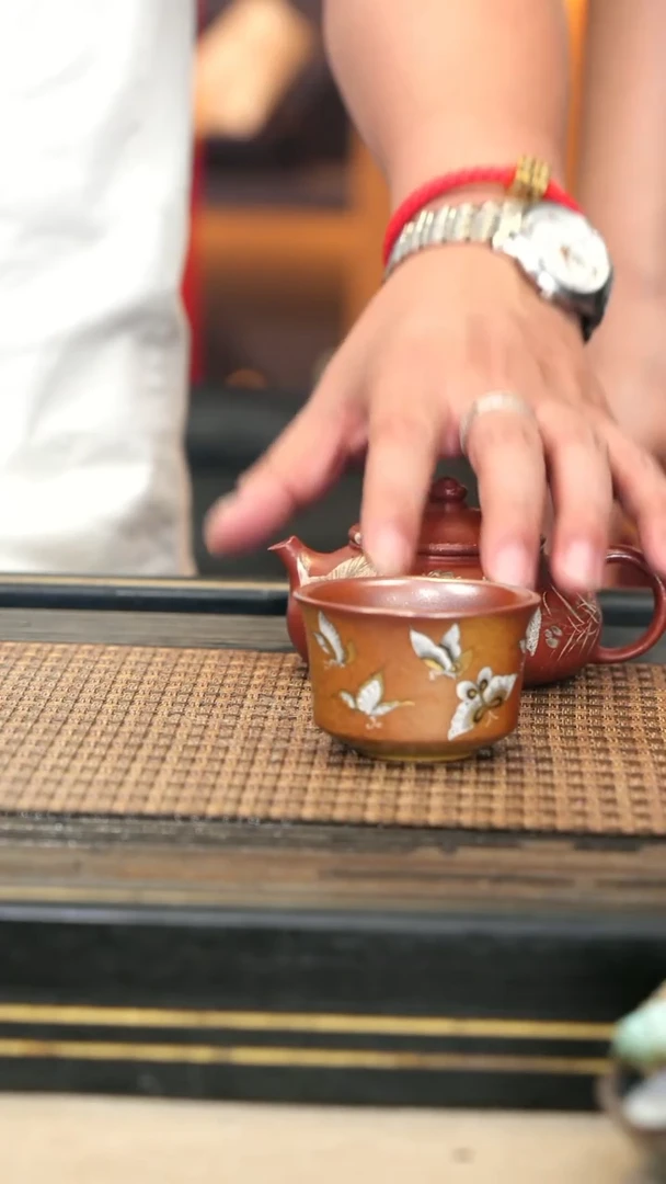 LJY117《蝴蝶杯》柴烧杯