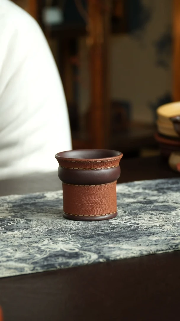 茶杯紫砂70号 特惠皮革杯 宜兴紫砂原矿作品