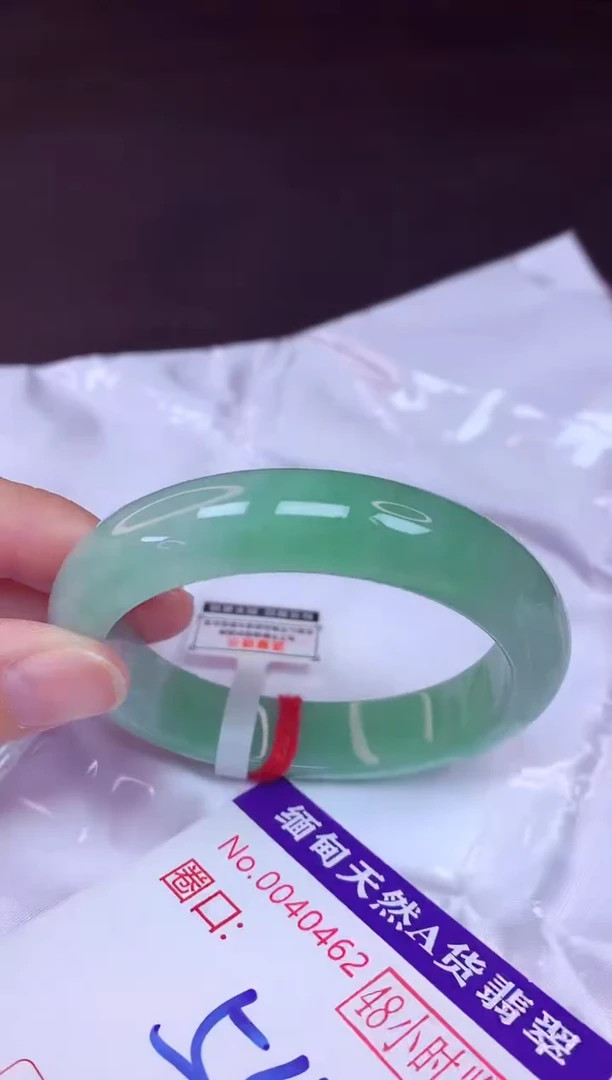 未镶嵌手镯翡翠54（48小时鉴赏期 ）