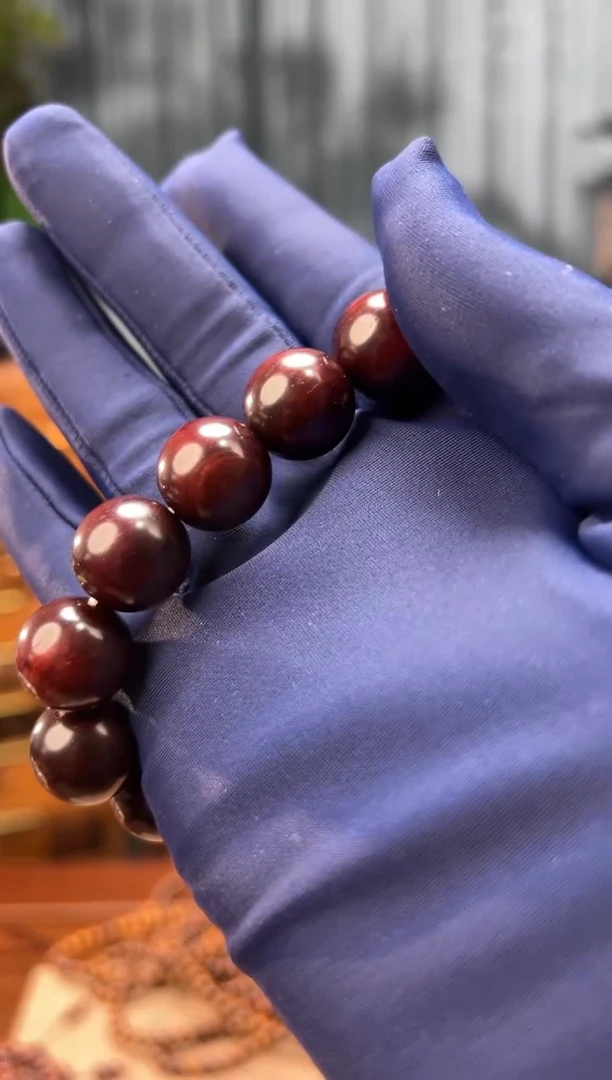 手串/手链小叶紫檀印度小叶紫檀1.5包浆手串