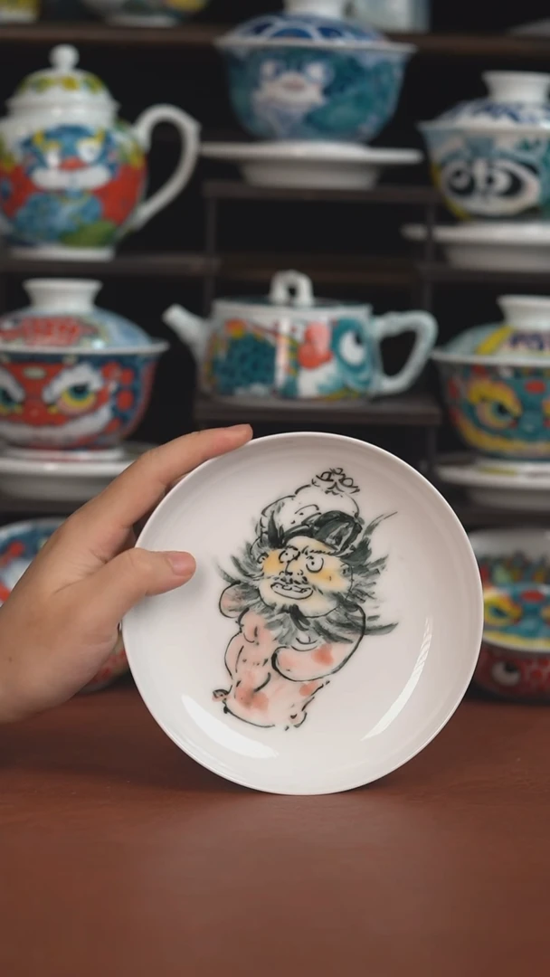 昨明手绘壶承（微瑕福利 ）
