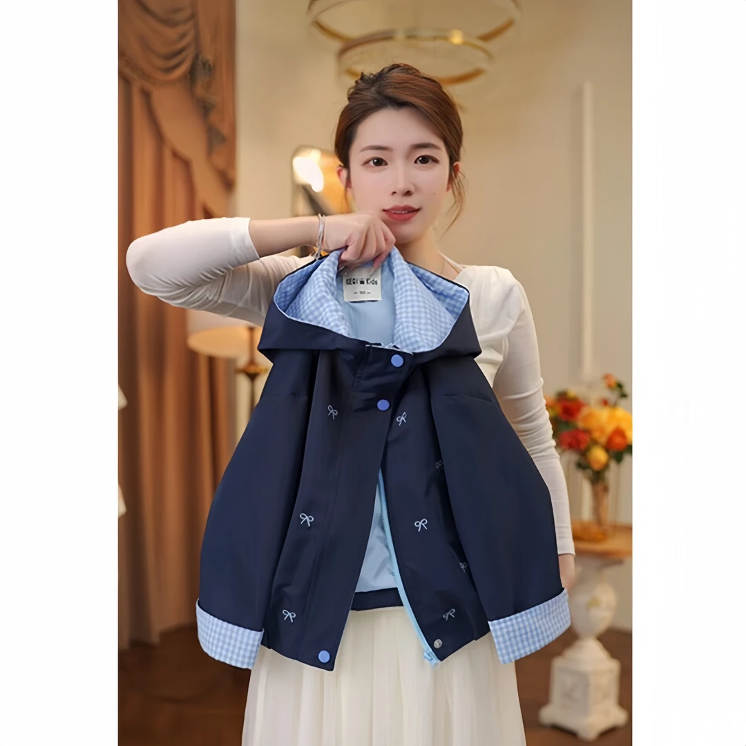 女童外套2025秋季新款冲锋衣中大儿童春秋装休闲时尚夹克衫外套潮