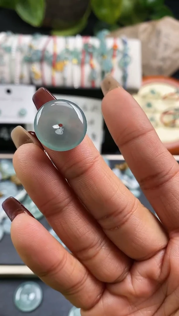 【闪购商品】翡翠裸石199平安扣~默认裸石发货