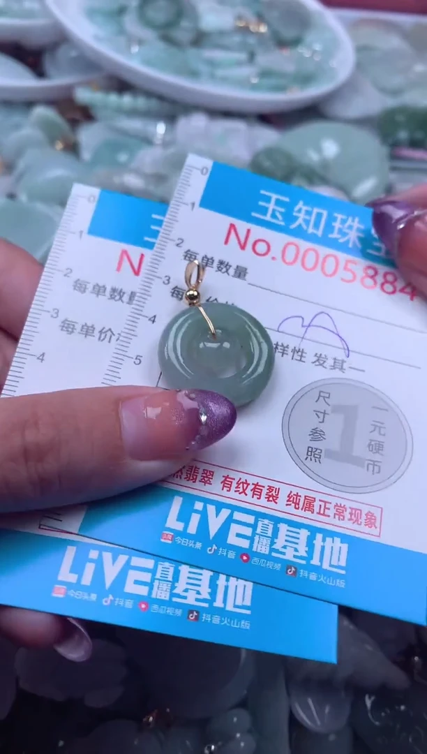 翡翠未镶嵌吊坠(不含链)5884