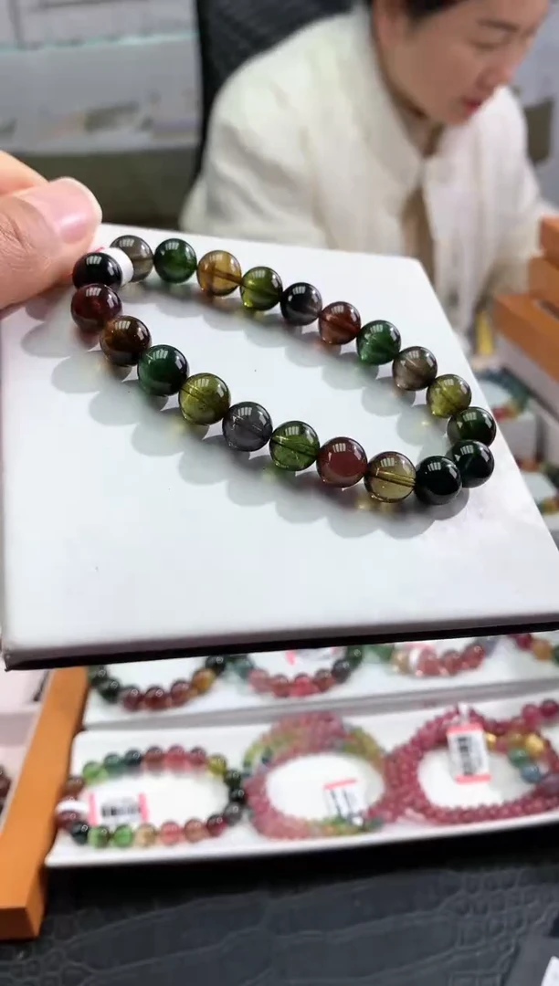 【闪购商品】碧玺手串未镶嵌多样性发一条