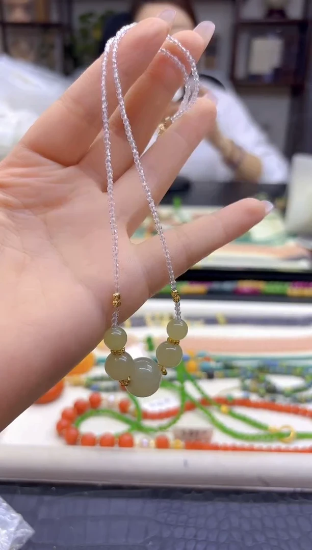 颈饰未镶嵌和田玉DIY款X642