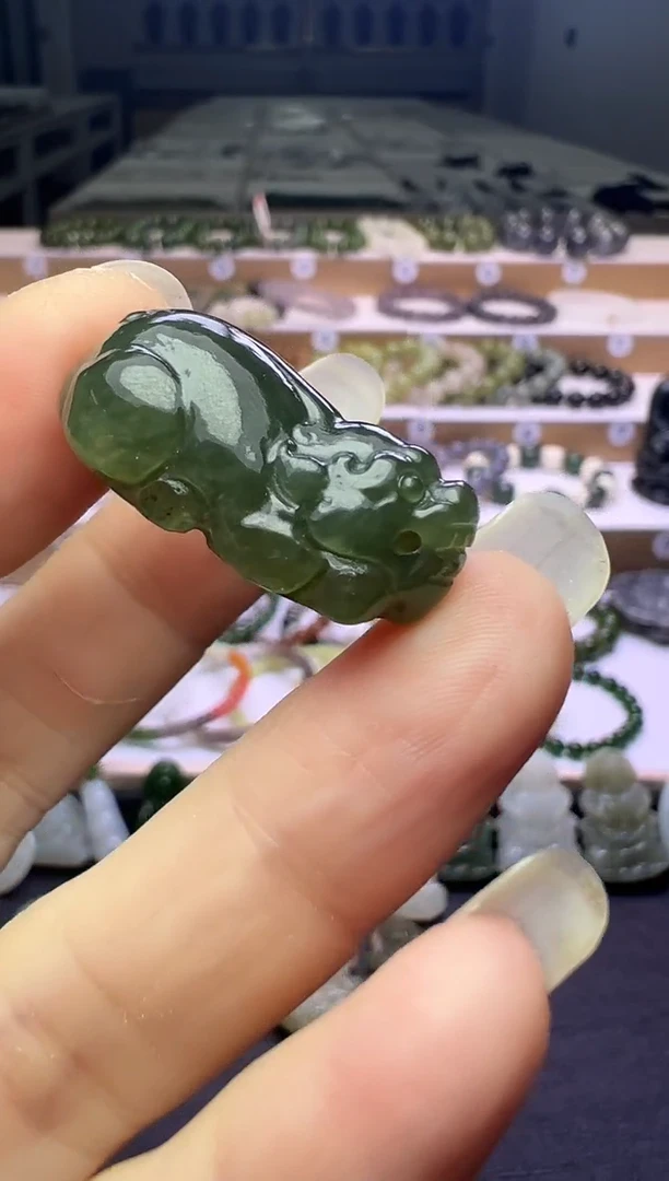 颈饰未镶嵌和田玉145号链接有草花