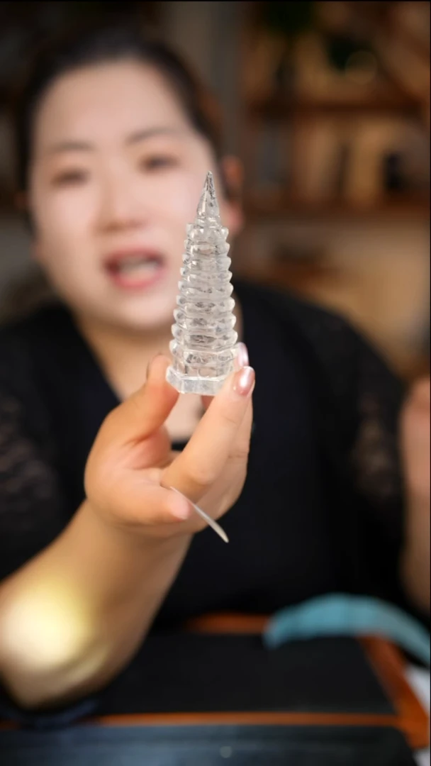 未镶嵌珠宝半成品水晶白水晶文昌塔D67