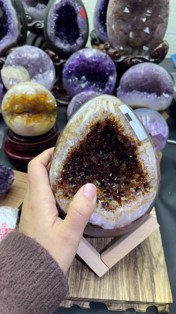 未镶嵌大型摆件（非配饰）紫晶790号龙蛋