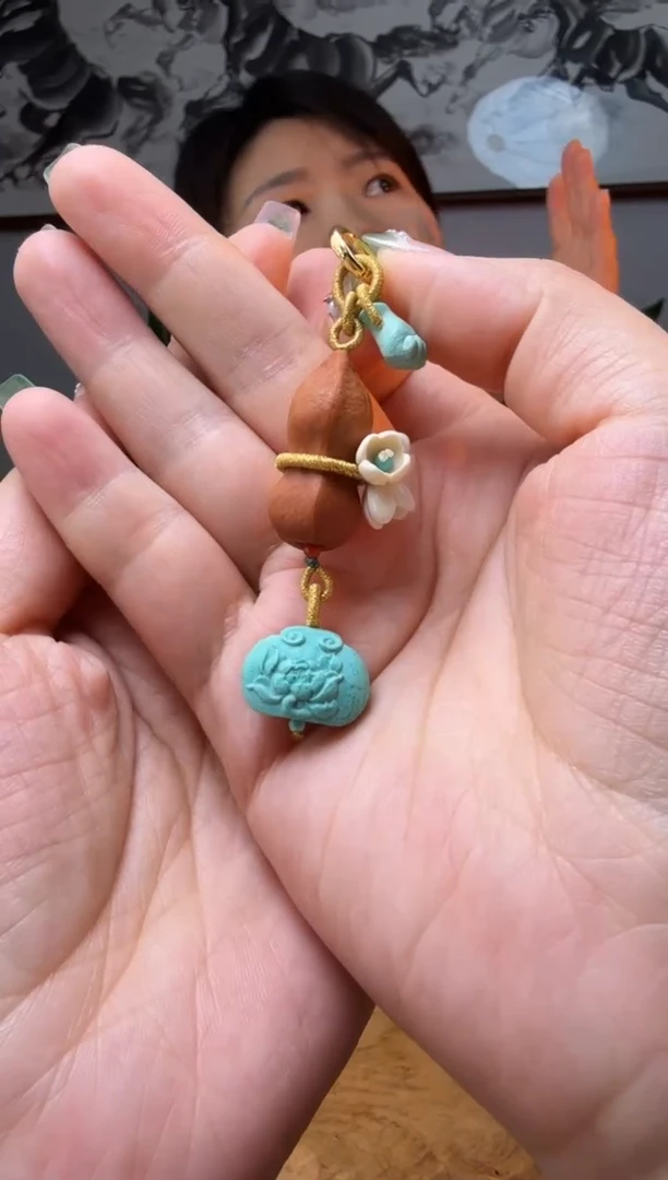 【闪购商品】绿松石提溜银S925镶嵌时尚百搭A1523