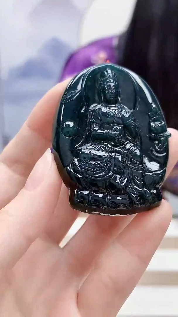 未镶嵌定制翡翠4812ry-毛货挂件41
