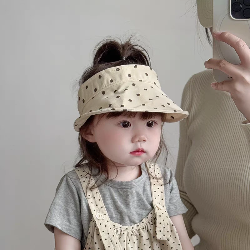 婴儿防晒空顶帽子女孩无顶遮阳帽3-6个月小月龄婴幼儿男宝宝帽子9