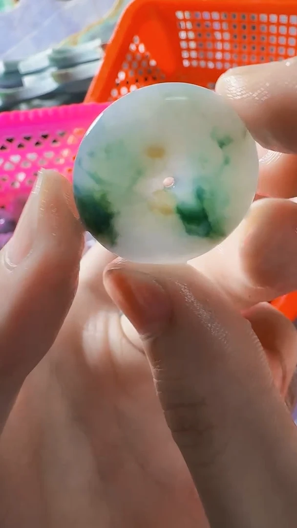 翡翠裸石缅甸翡翠A货文8491