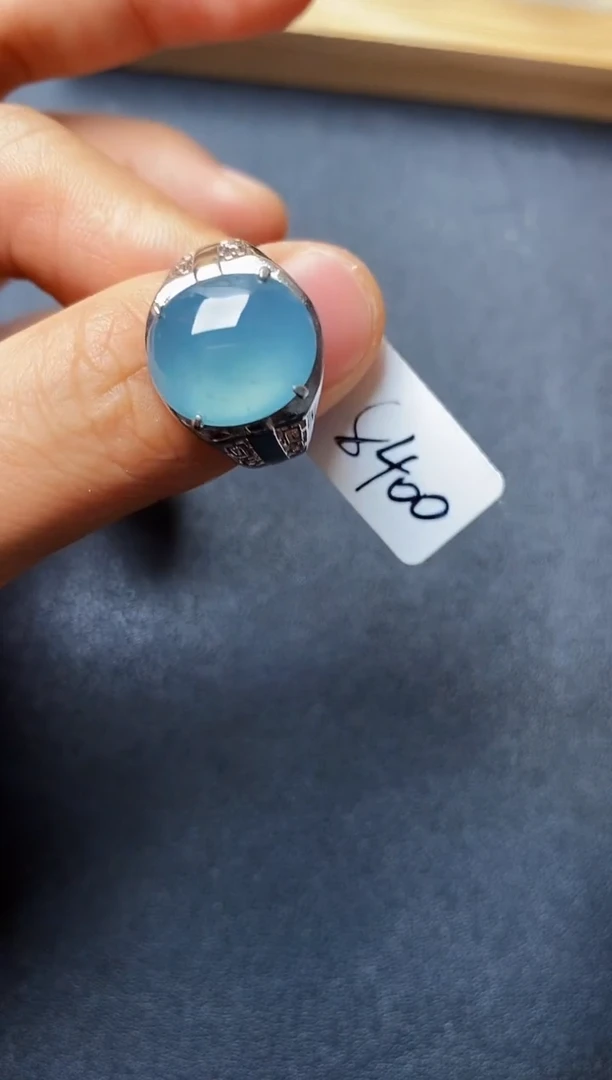 银S925镶嵌戒指翡翠22222222