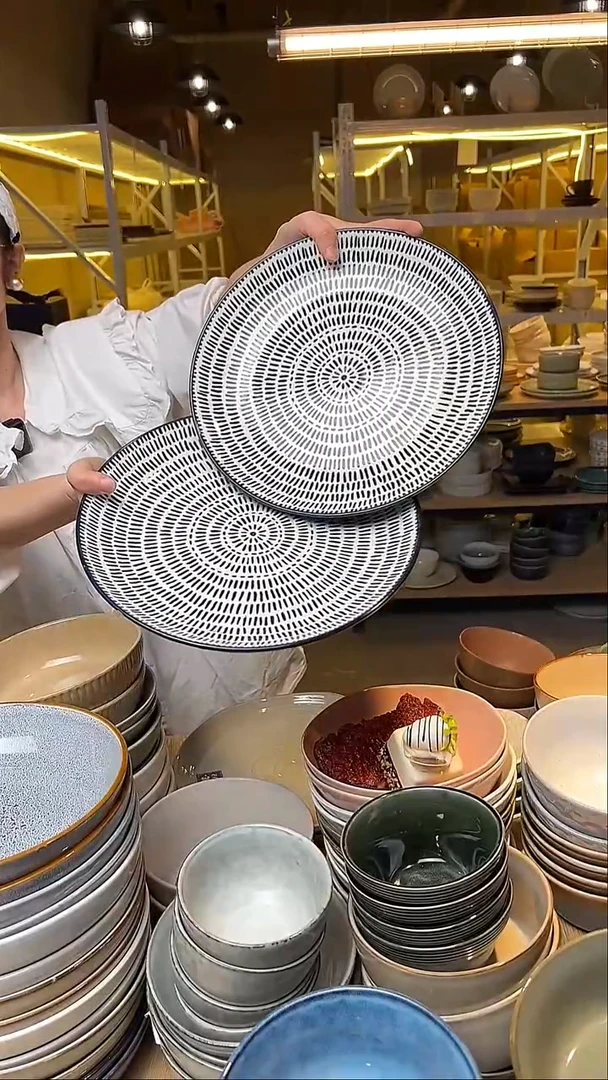 瓷116外贸尾货窑变釉下彩默认微瑕