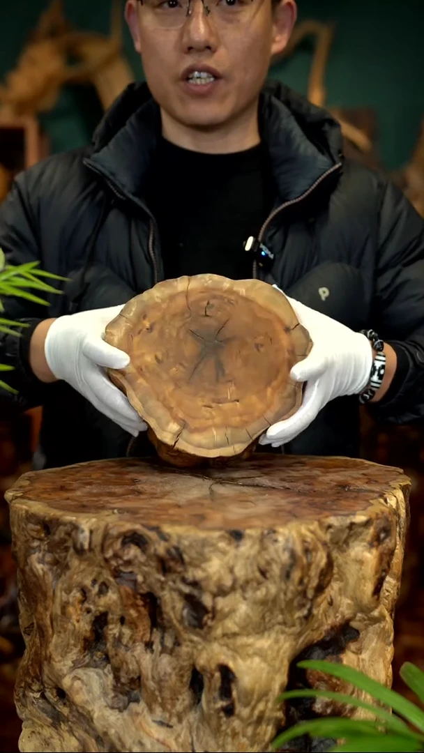 木雷击枣木底座